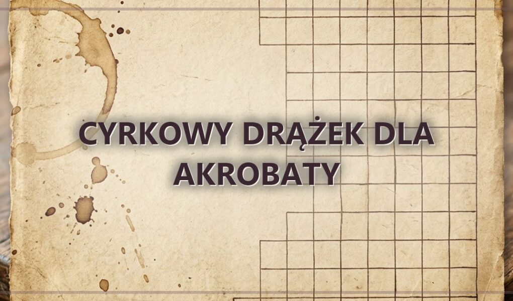 Cyrkowy drążek dla akrobaty