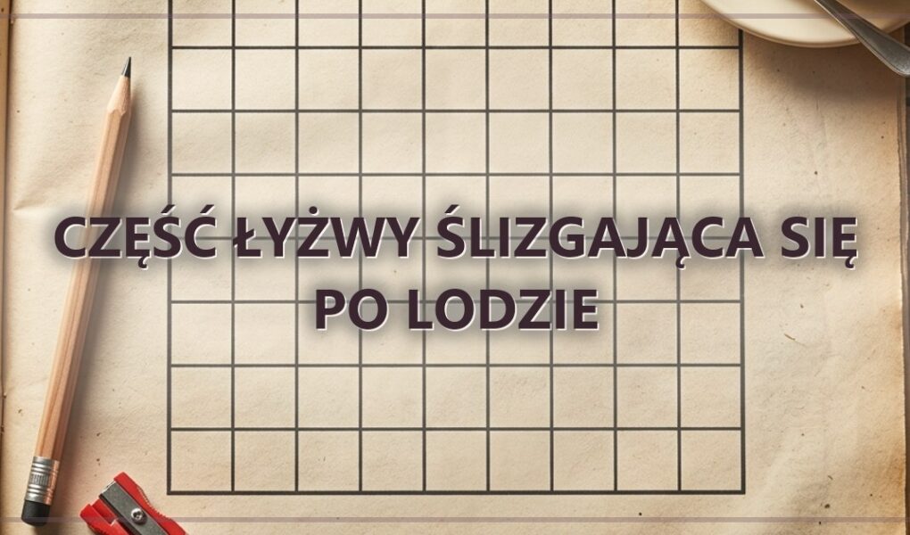 Część łyżwy ślizgająca się po lodzie