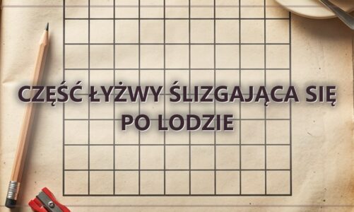 Część łyżwy ślizgająca się po lodzie