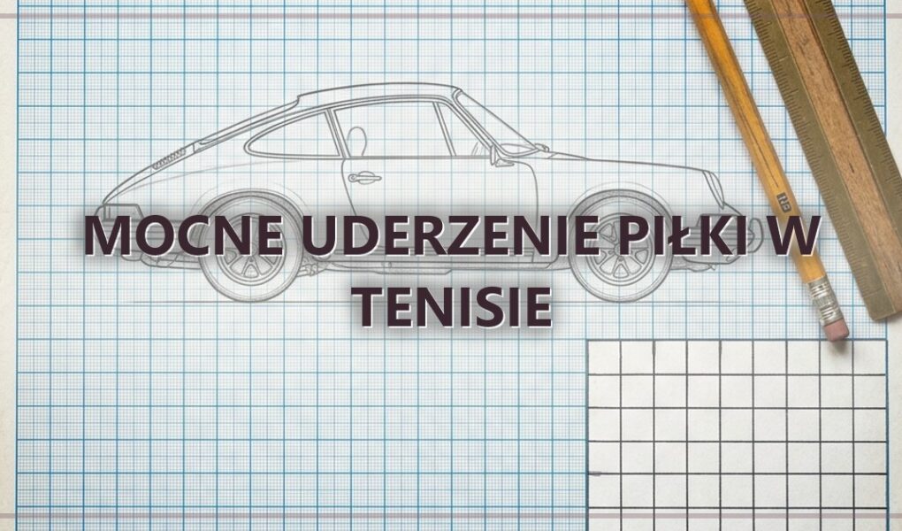 Mocne uderzenie piłki w tenisie