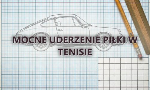 Mocne uderzenie piłki w tenisie