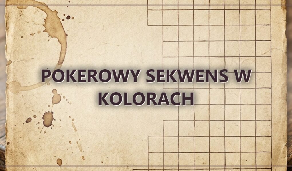 Pokerowy sekwens w kolorach
