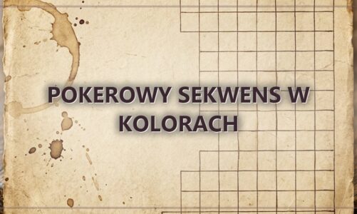 Pokerowy sekwens w kolorach