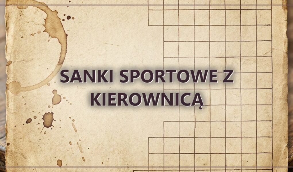 Sanki sportowe z kierownicą