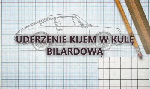 Uderzenie kijem w kulę bilardową